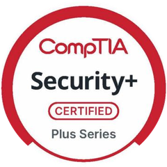 CompTIA Security+ certified badge